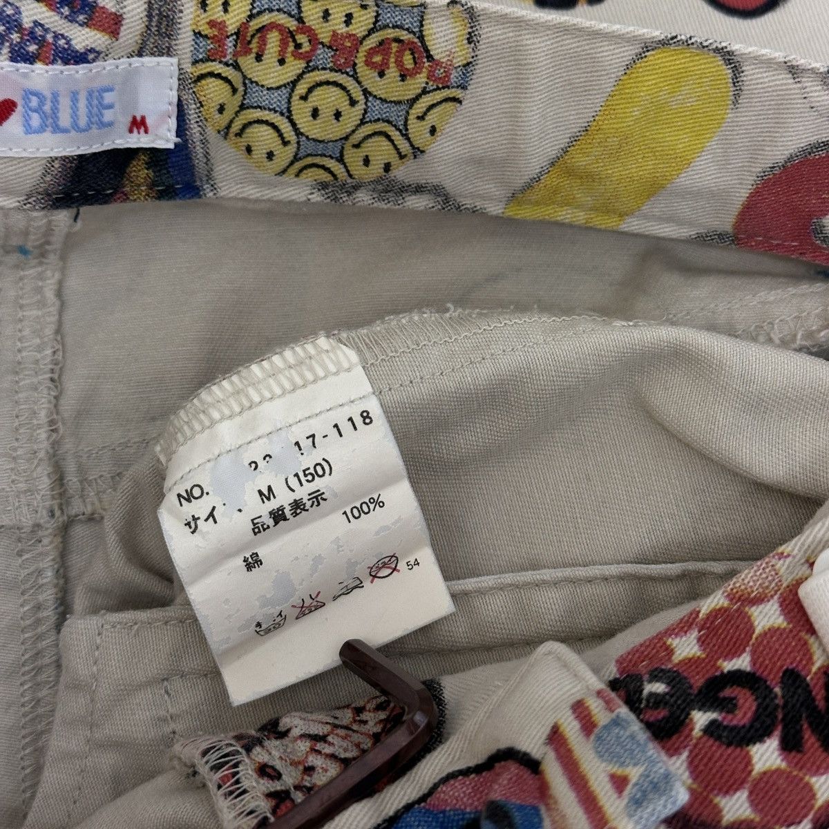 Angel Blue × Hysteric Glamour × Japanese Brand Vintage Angel Blue Multi Over Prints Pants Size US 26 / EU 42 - 10 Thumbnail