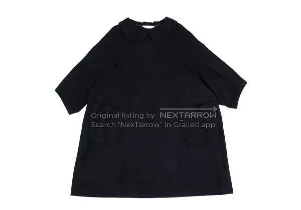 Comme des Garcons Comme Des Garcons Navy Retro Peter Pan Collar Dress Size S / US 4 / IT 40 - 2 Thumbnail