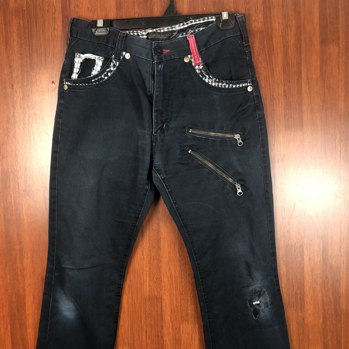 Japanese Brand × Seditionaries × Vintage Grangesta Standard punk ripped Dark Blue Pants #7476 Size 30" / US 8 / IT 44 - 2 Thumbnail