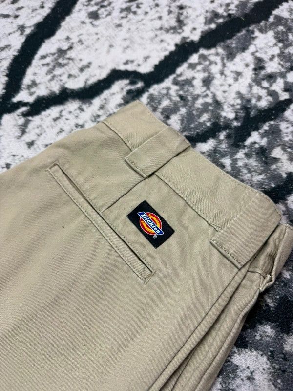 Dickies Dickies Beige Logo Chino Pants 29 x 30 Skate Size US 29 - 3 Thumbnail