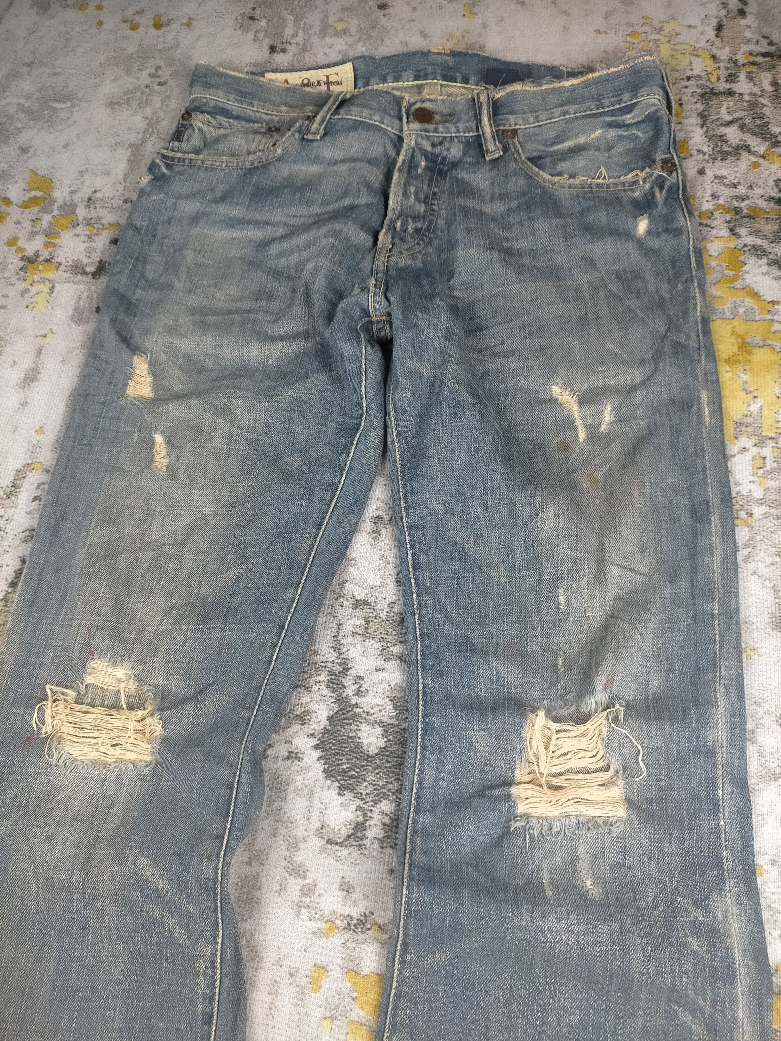 Tornado Mart Vintage Flare Abercrombie & Fitch Distressed Jeans Size US 30 / EU 46 - 4 Thumbnail