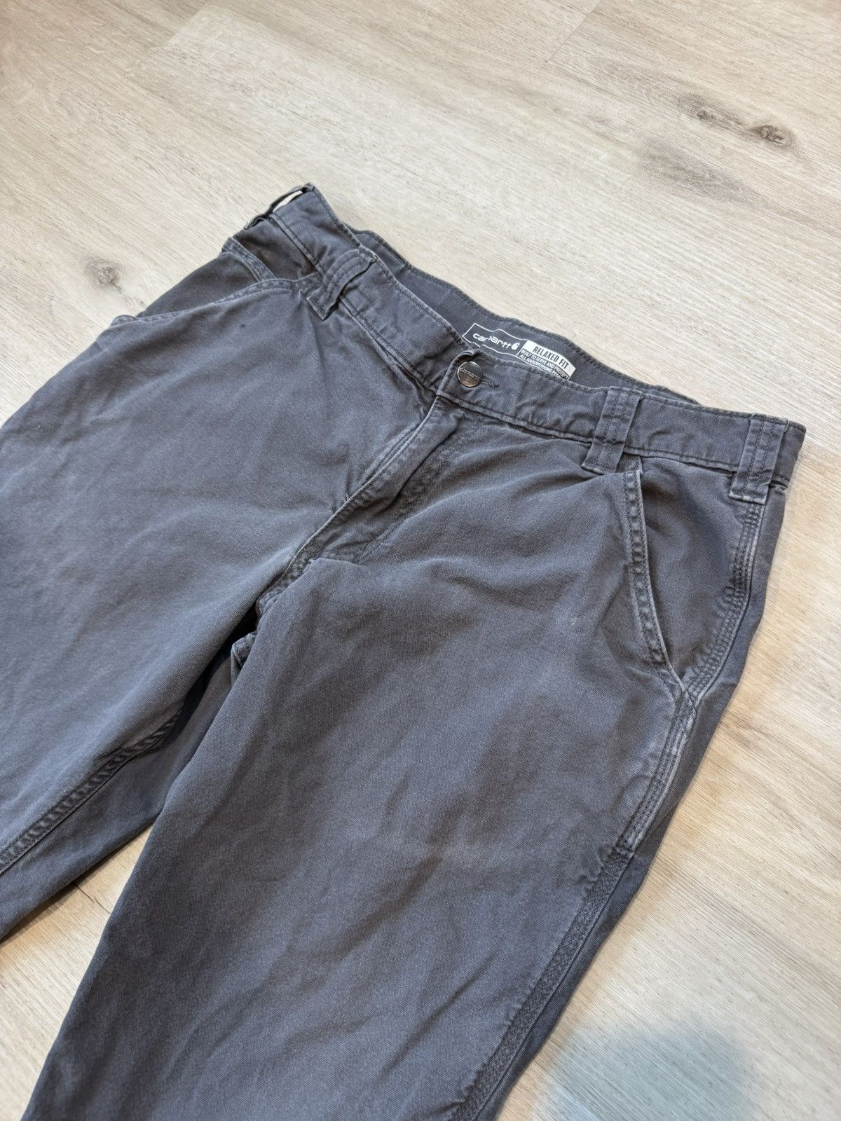 Carhartt Gray at Carhartt work wear carpenter pants. Tagged 34x30 Size US 34 / EU 50 - 1 Thumbnail