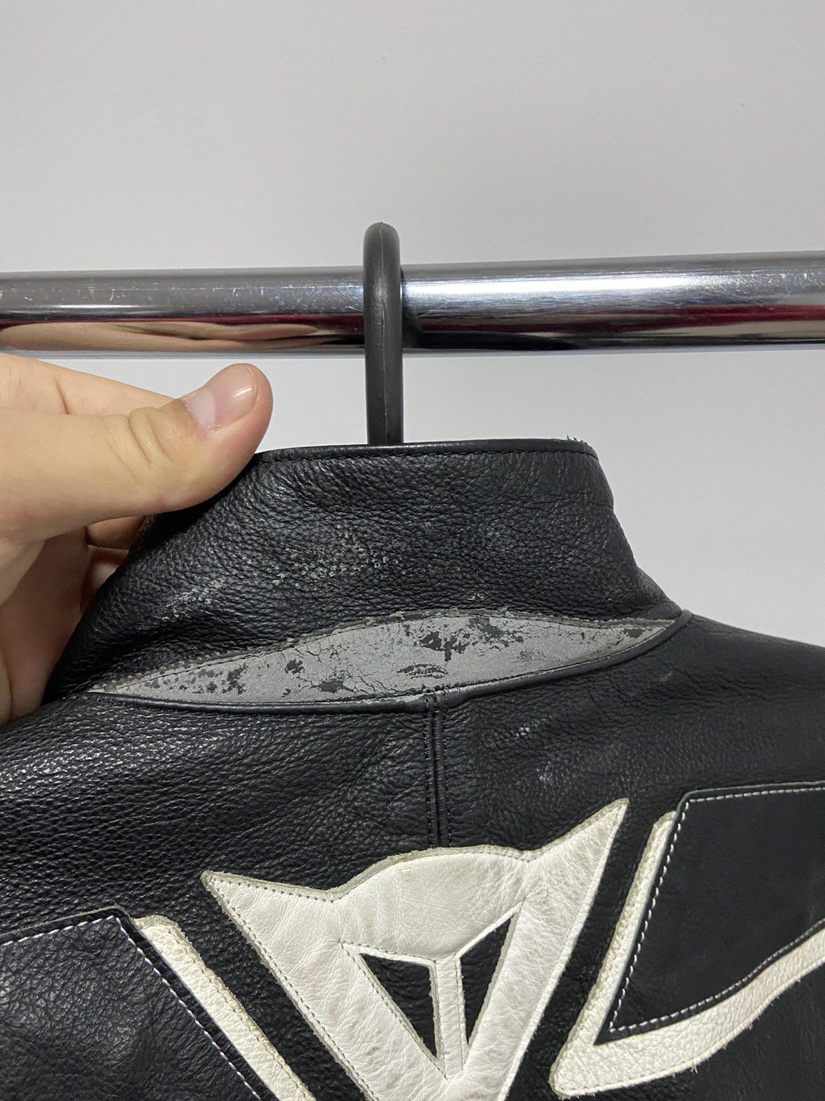 Dainese × Vintage Dainese big logo leather jacket racing moto Sleeve Size US XL / EU 56 / 4 - 11 Thumbnail