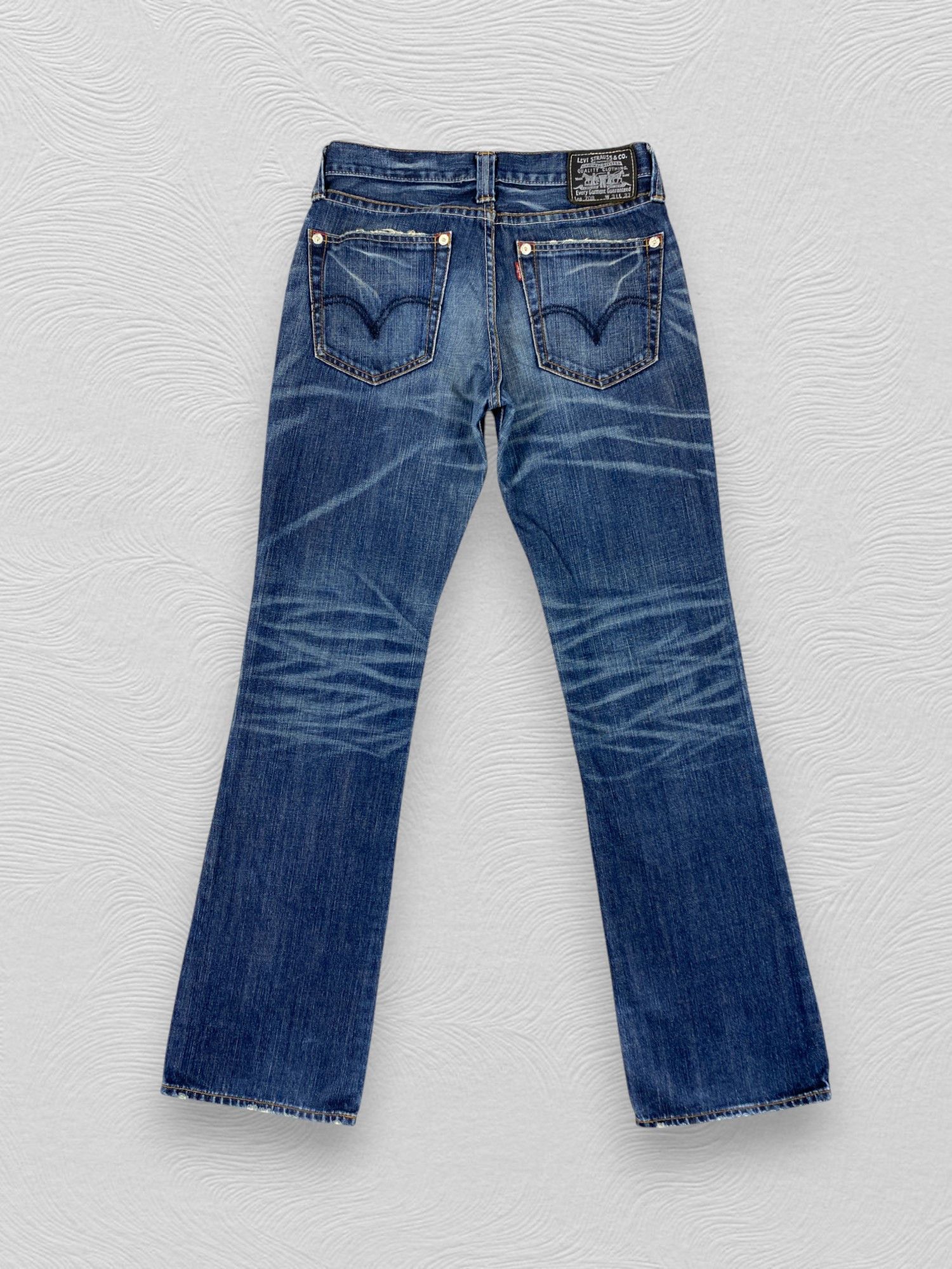 Levi's Distressed Vintage Levi's 708 Flare Jeans 31x32.5 - JN3523 Size US 31 - 2 Thumbnail