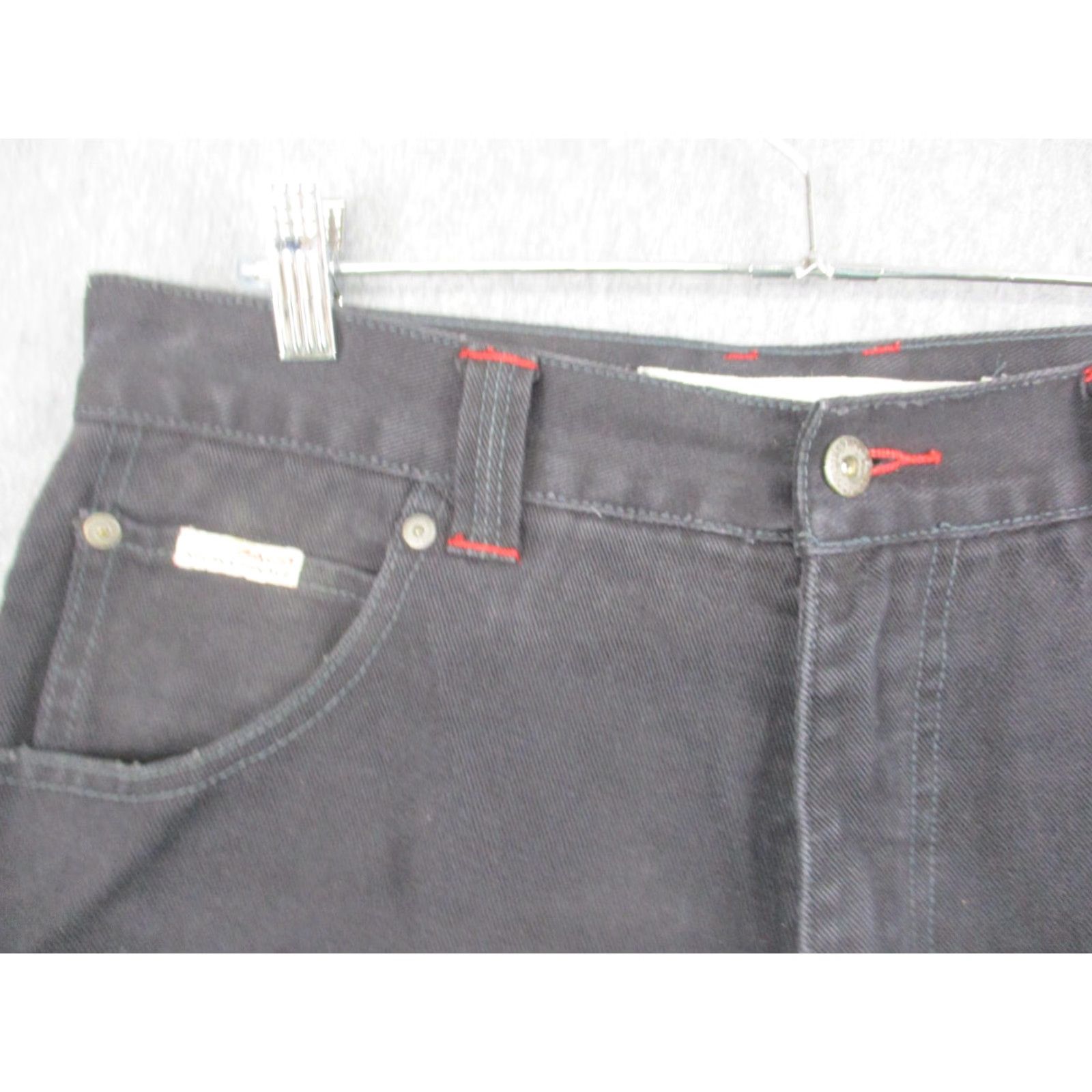 Vintage Paco Jean Company Cargo Shorts Mens 32 Black Denim Utility Pockets Cargo Shorts Mens Black Denim Workwear Relaxed Fit 12in Inseam Size US 32 / EU 48 - 2 Thumbnail