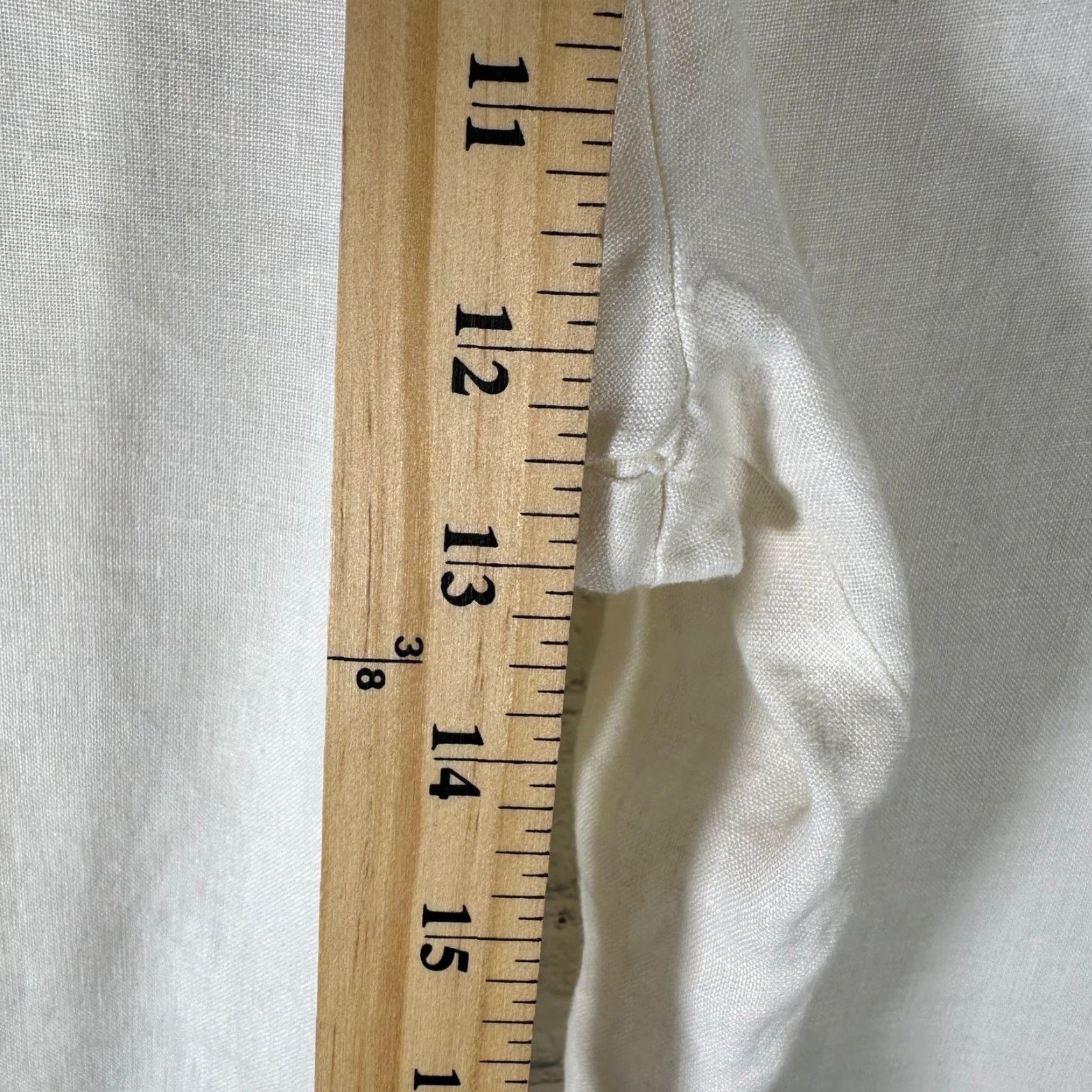 Jams World Jams World Linen Drawstring Crop Pants M Womens Straight Leg Pockets Cream Casual Travel 90s? Size 32" / US 10 / IT 46 - 4 Thumbnail