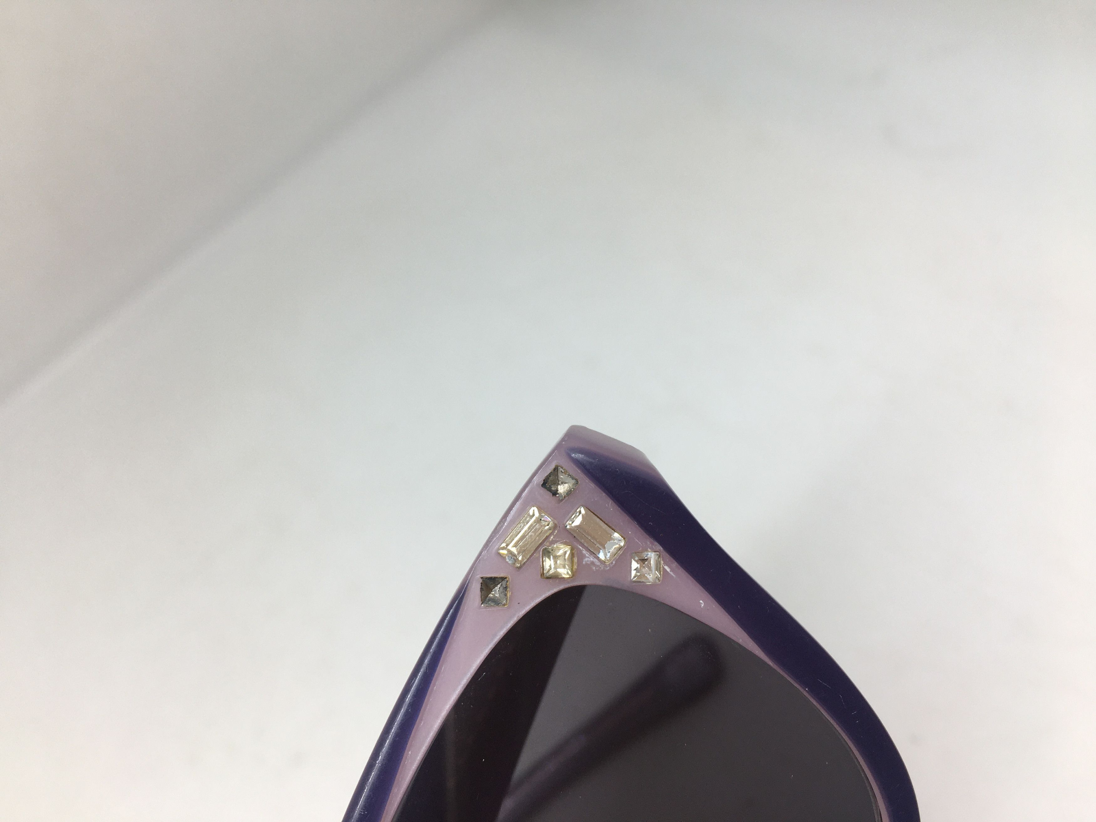 Other Purple Pink Acetate Cat Eye Diva Sunglasses Frame Size ONE SIZE - 6 Thumbnail