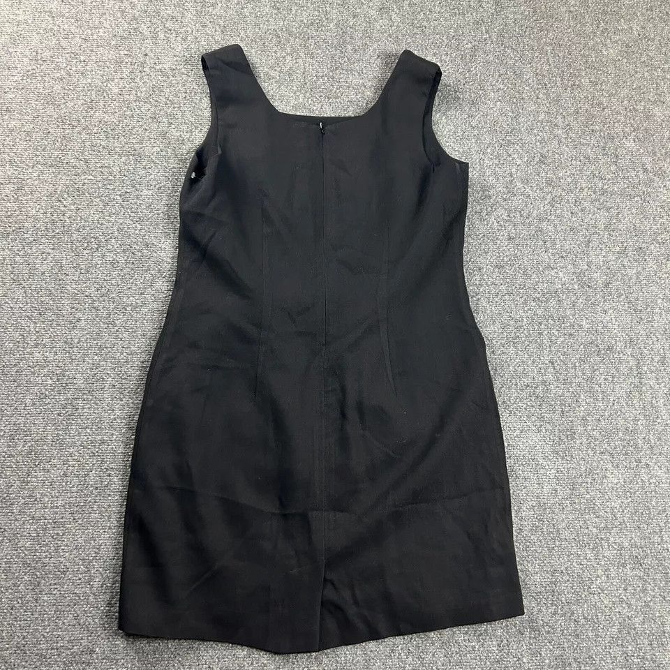 Vintage Hugo Buscati Dress Womens 14 Black Sheath Shift VIntage Size XL / US 12-14 / IT 48-50 - 5 Thumbnail