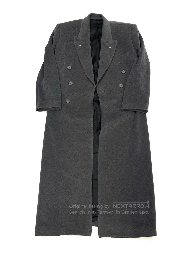 Balenciaga Balenciaga Wool Double Breasted Shoulder Padded Grey Trenc Size US S / EU 44-46 / 1 - 1 Thumbnail