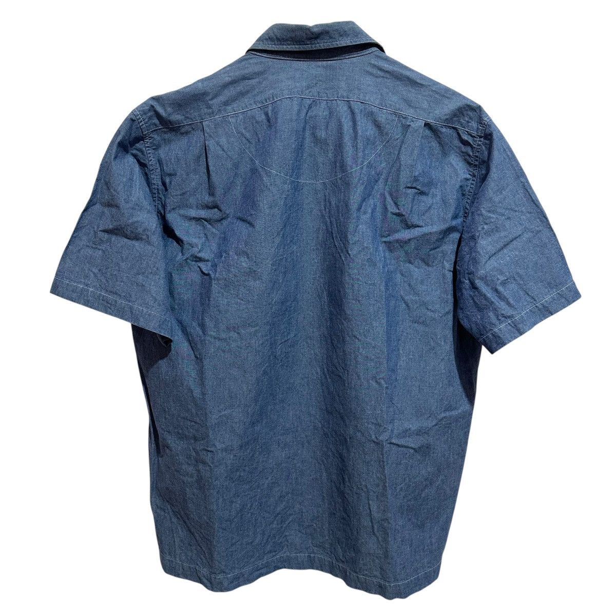 Japanese Brand Vintage BOOTLEG BOOTH Chambray Utility Workwear Shirts Size US L / EU 52-54 / 3 - 7 Thumbnail