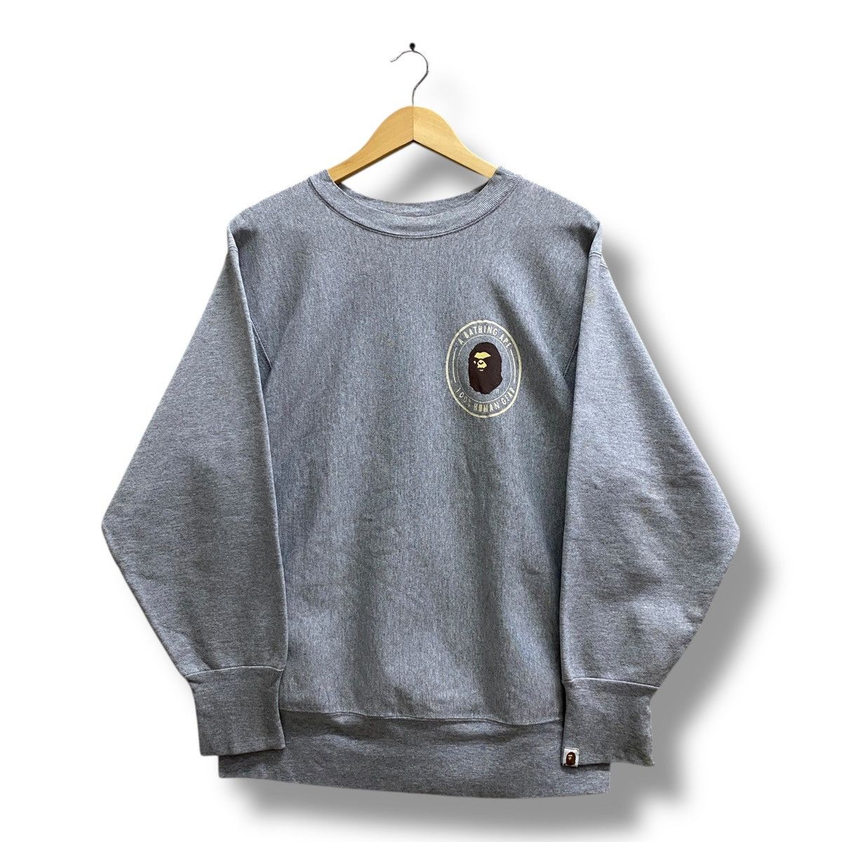 Bape Vintage Bape Nineteen Ninetyape Reverse Weave Sweatshirt Size US L / EU 52-54 / 3 - 1 Thumbnail