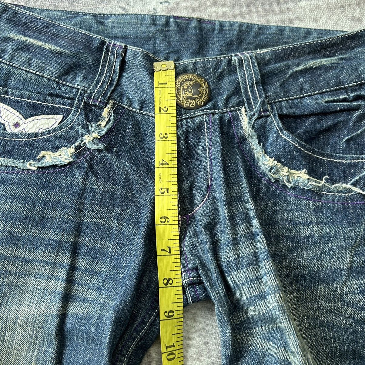 If Six Was Nine Butterfly Embroidery Logo Flared Jeans Size US 31 - 17 Thumbnail