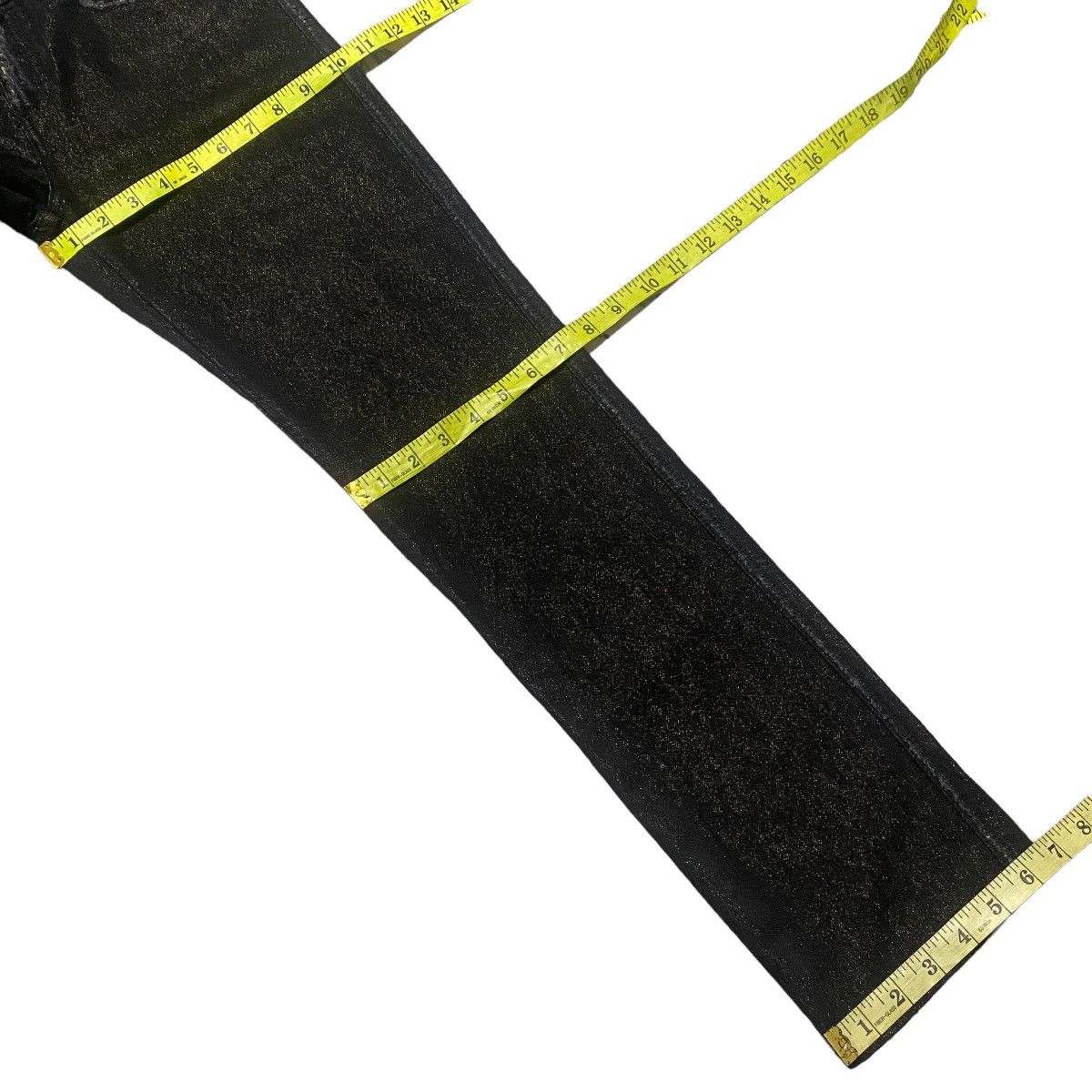 Chanel Chanel Noir Black&Gold Logo Pocket Denim Jeans Size 28" / US 6 / IT 42 - 25 Thumbnail