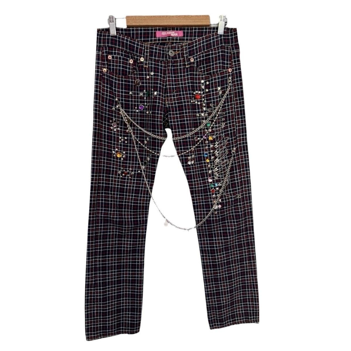 Comme des Garcons Homme Plus × Junya Watanabe Junya watanabe jewel plaid pants Size US 30 / EU 46 - 1 Thumbnail