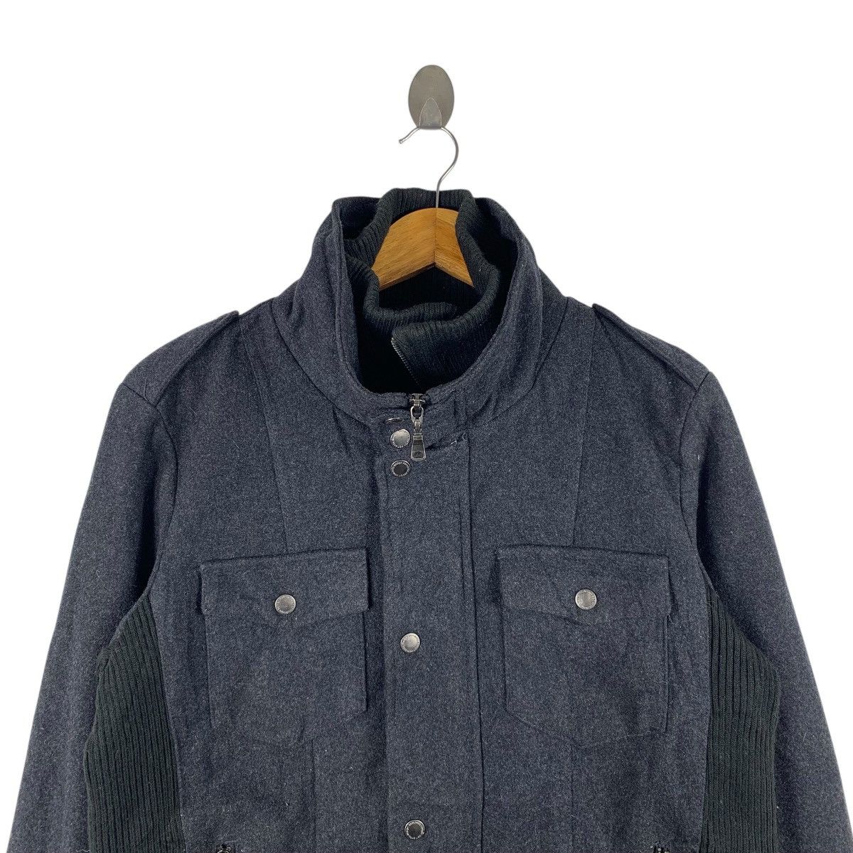 semanticdesign SEMANTIC DESIGN Japanese Brand Casualwear Wool Jacket Size US L / EU 52-54 / 3 - 4 Thumbnail