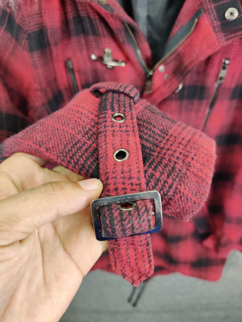 BERNINGS SHO Vintage Berning Sho Plaid Fireman Wool Parka Fishtail Jacket Size US M / EU 48-50 / 2 - 15 Thumbnail