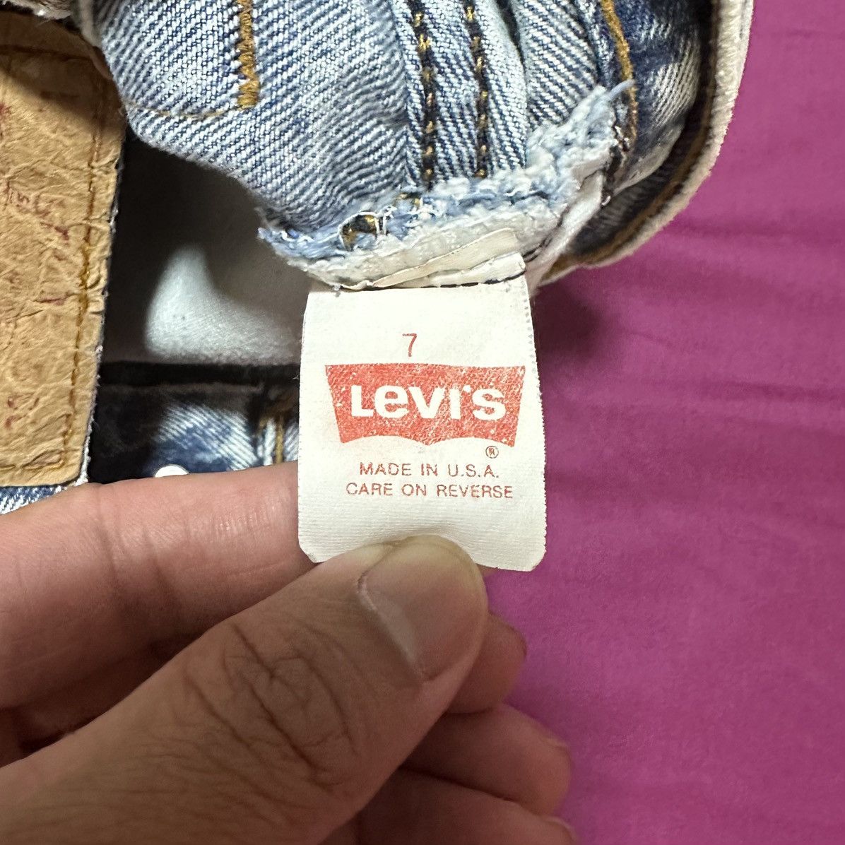 Levi's × Vintage Vintage Levis Cutoff Shorts Size 7 17501-0109 Size 24" / US 00 / IT 34 - 4 Thumbnail