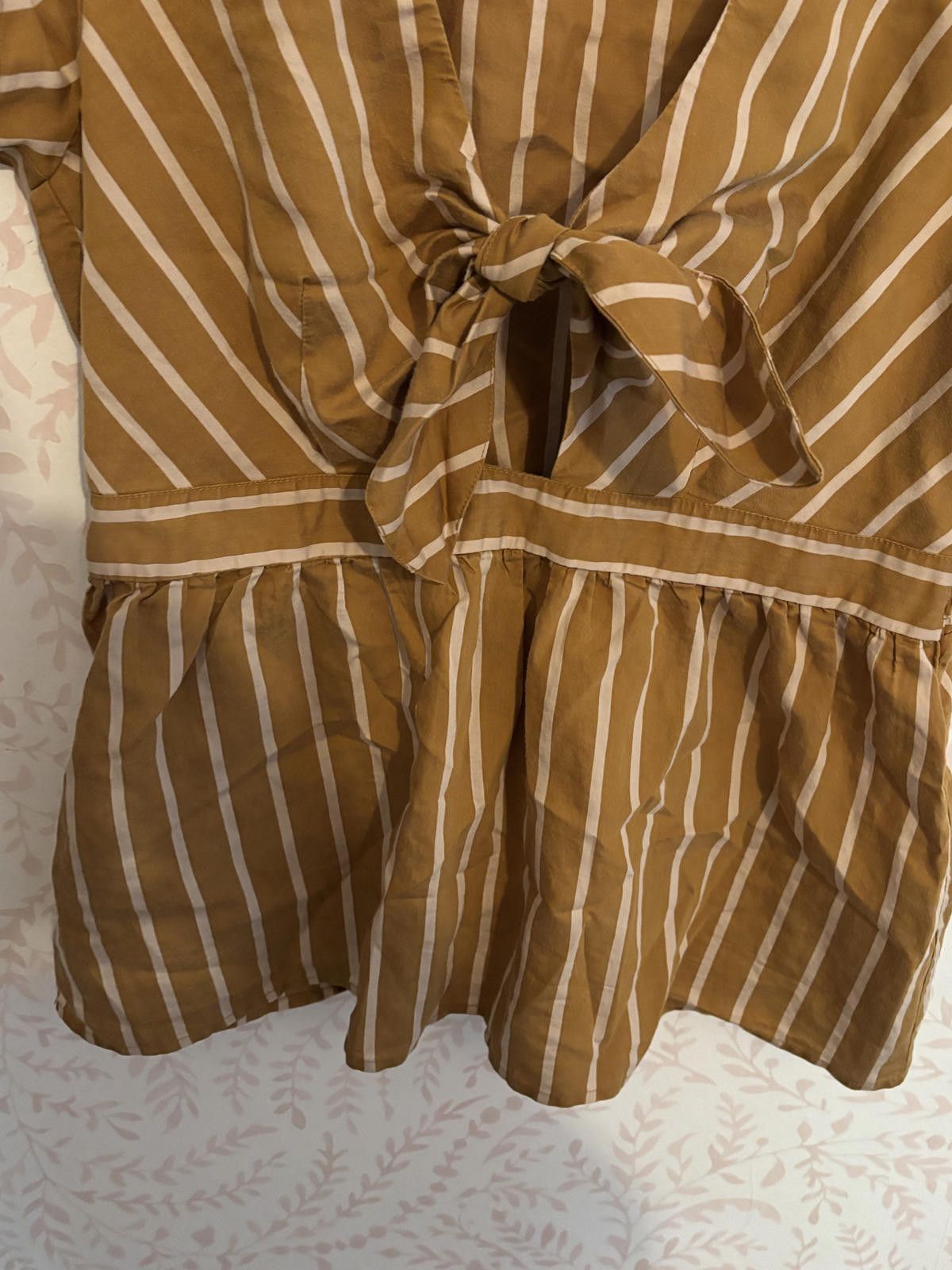 Other LOFT Beach Striped Tie-Front Short Sleeve Top Size XS / US 0-2 / IT 36-38 - 5 Thumbnail