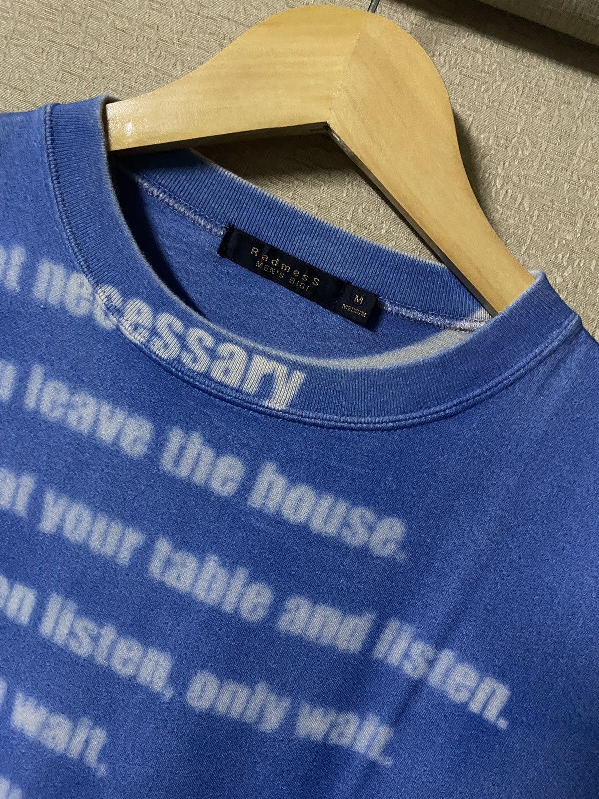 20471120 Japan Men’s Bigi Blur Ecstasy Poetry Wool Tshirt Size US M / EU 48-50 / 2 - 6 Thumbnail