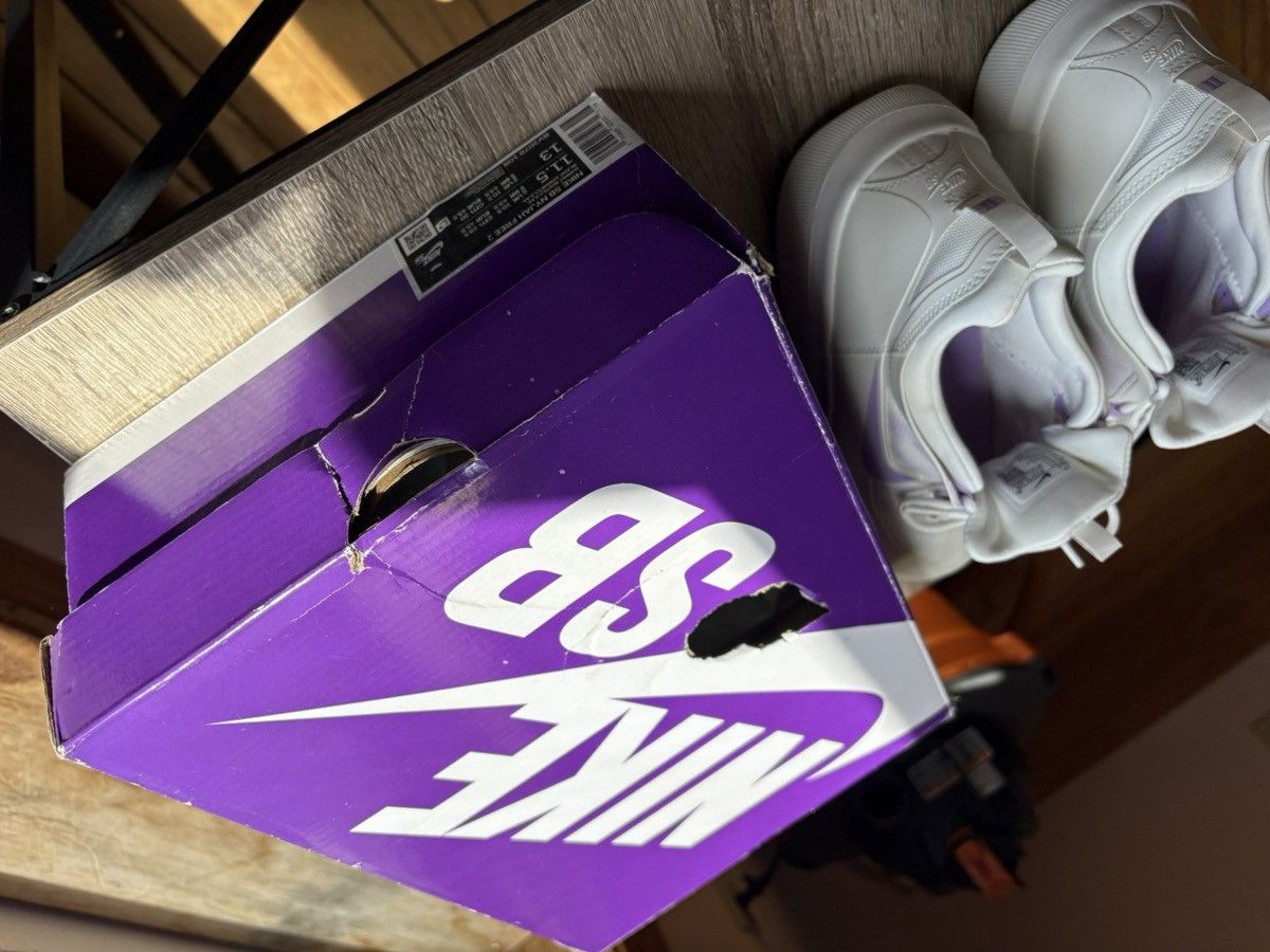 Nike Nike SB Nyjah Free 2 Summit White Lilac Size US 11.5 / EU 44-45 - 6 Thumbnail