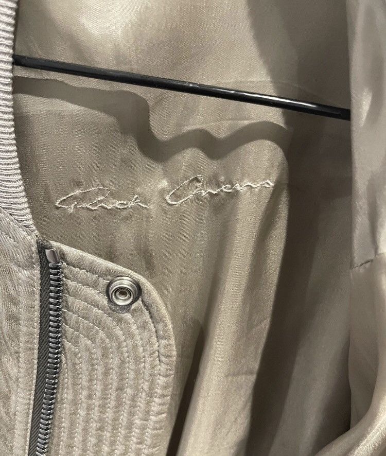 Rick Owens Rick Owens SS22 Rare Warm Silver Bauhaus Flight Jacket Size US M / EU 48-50 / 2 - 6 Thumbnail