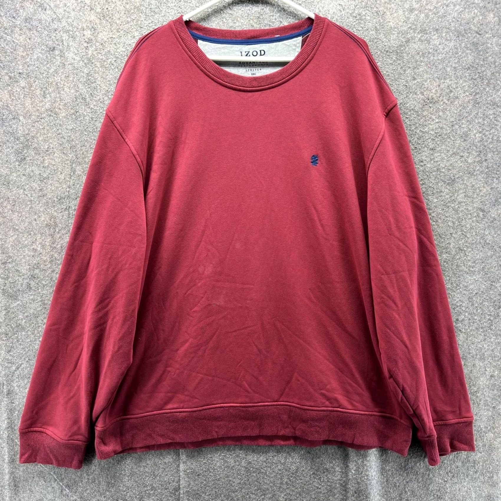 Izod IZOD Sweatshirt Mens 2XL Red Advantage Performance Stretch Crewneck Pullover Size US XXL / EU 58 / 5 - 2 Thumbnail