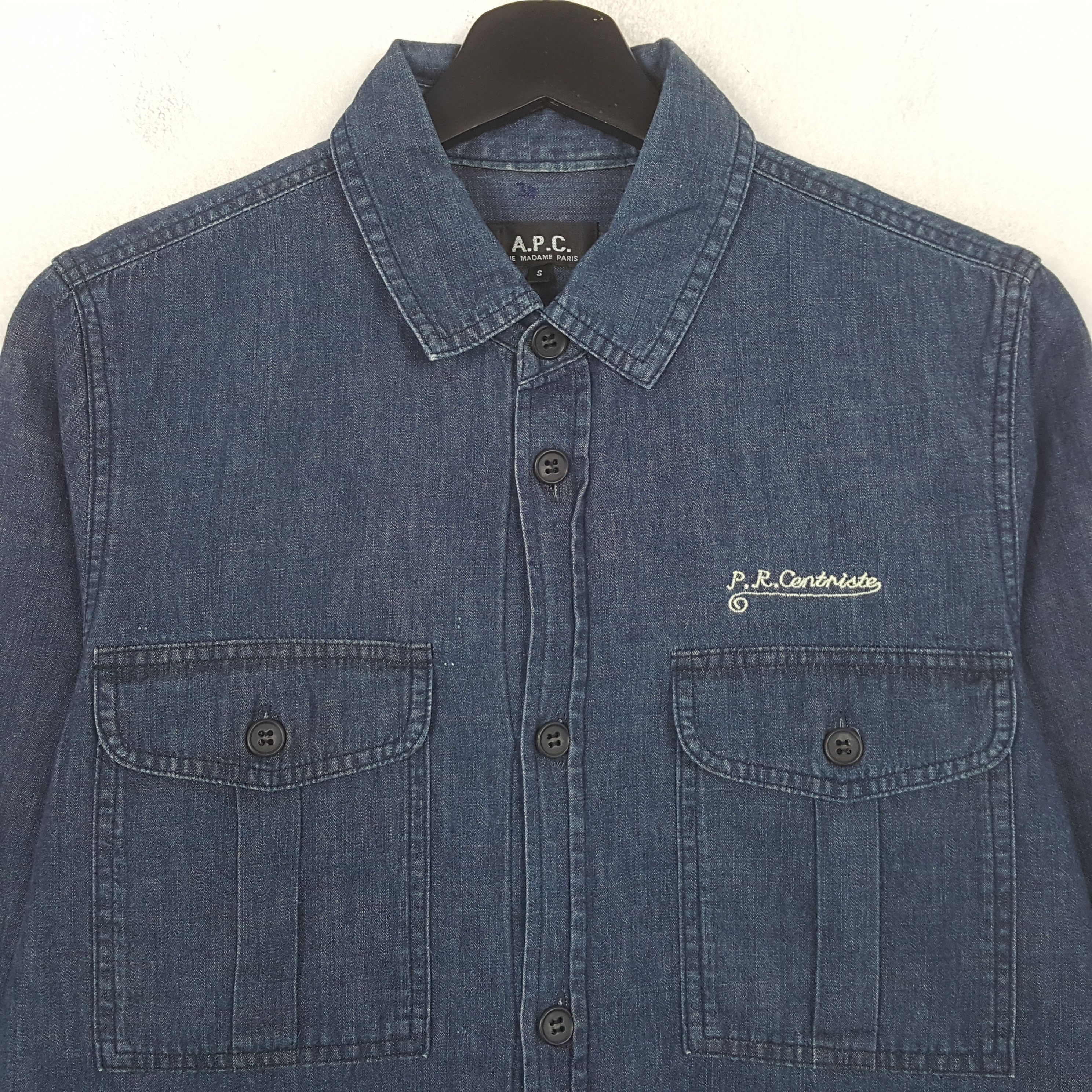A.P.C. A.P.C Japanese Style Shirt C301N37 Size US S / EU 44-46 / 1 - 2 Thumbnail