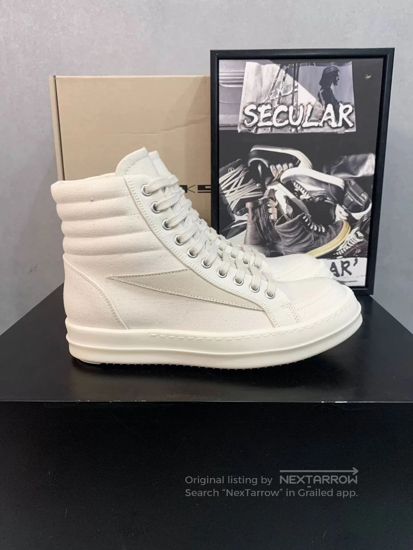 Rick Owens Rick Owens 24SS White High. Size US 5 / IT 35 - 1 Thumbnail