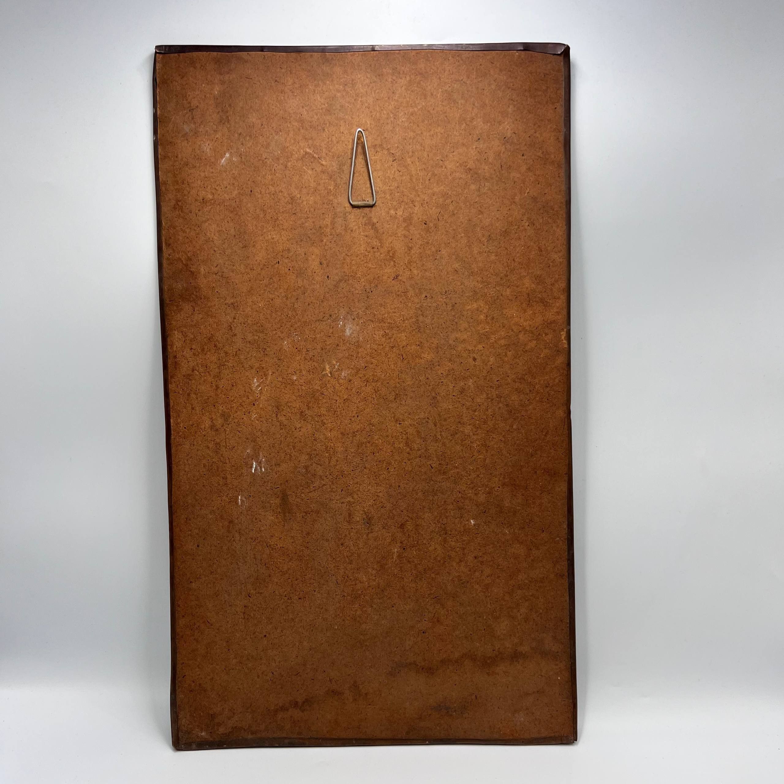 Vintage Copper Relief Wall Plaque Venus Harvest Scene