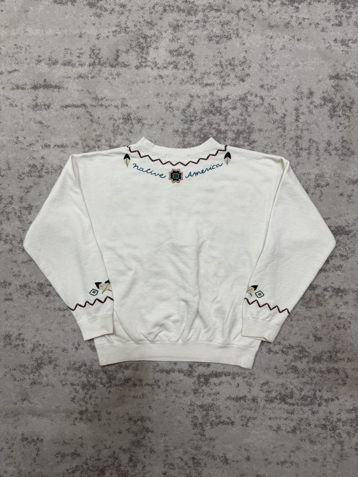 Native Vintage Banana Moon Native American Cropped Sweatshirt Size M / US 6-8 / IT 42-44 - 10 Thumbnail