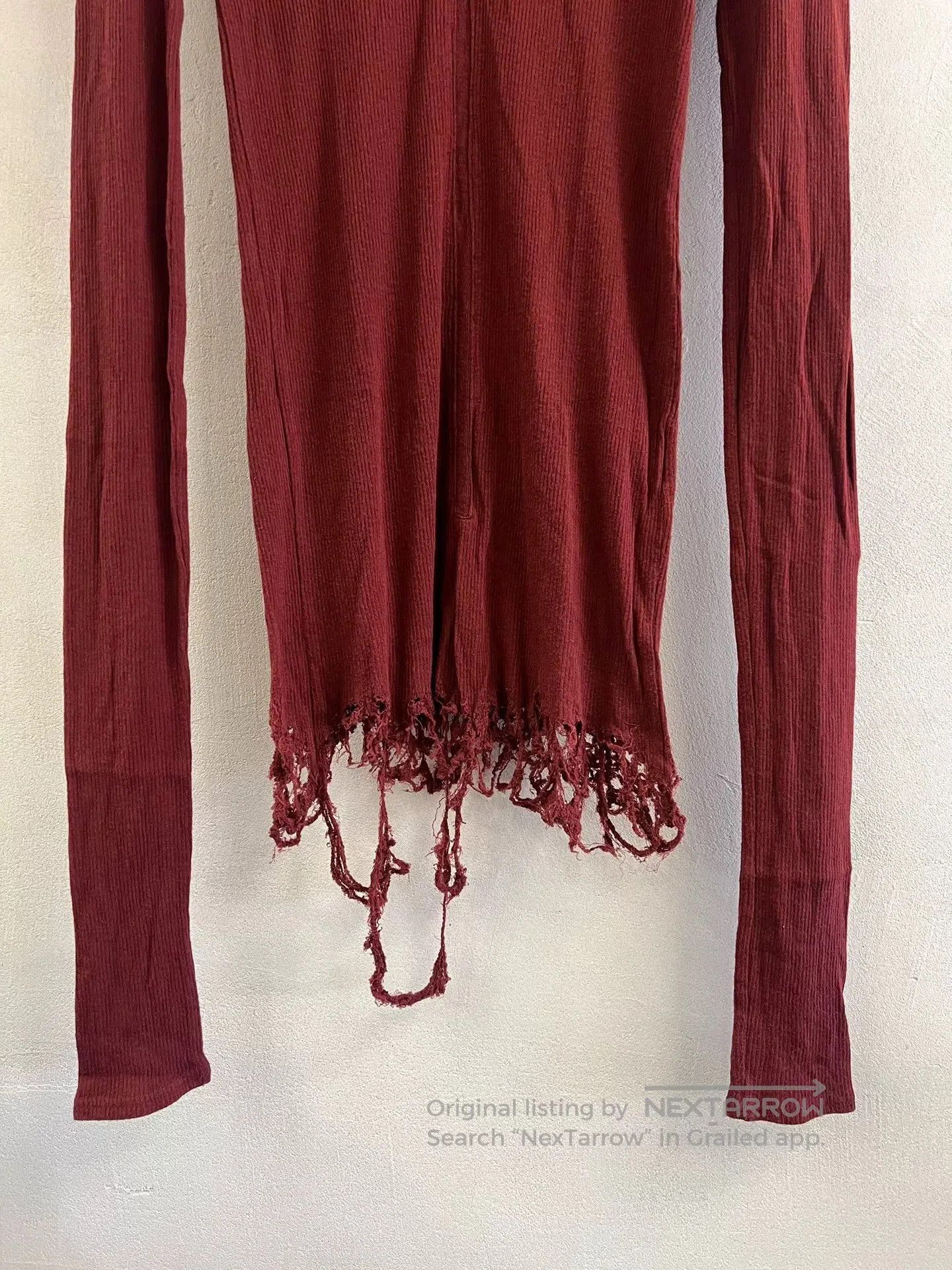 Julius Julius 7 Red Fringe Tank Top. Size XS / US 0-2 / IT 36-38 - 3 Thumbnail
