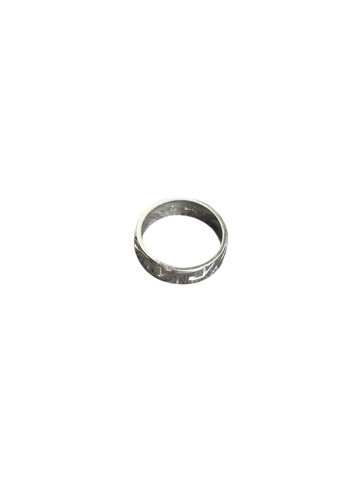 Native VINTAGE IRISH TRIBAL GEOMETRY DESIGN STERLING SILVER RING Size ONE SIZE - 3 Thumbnail