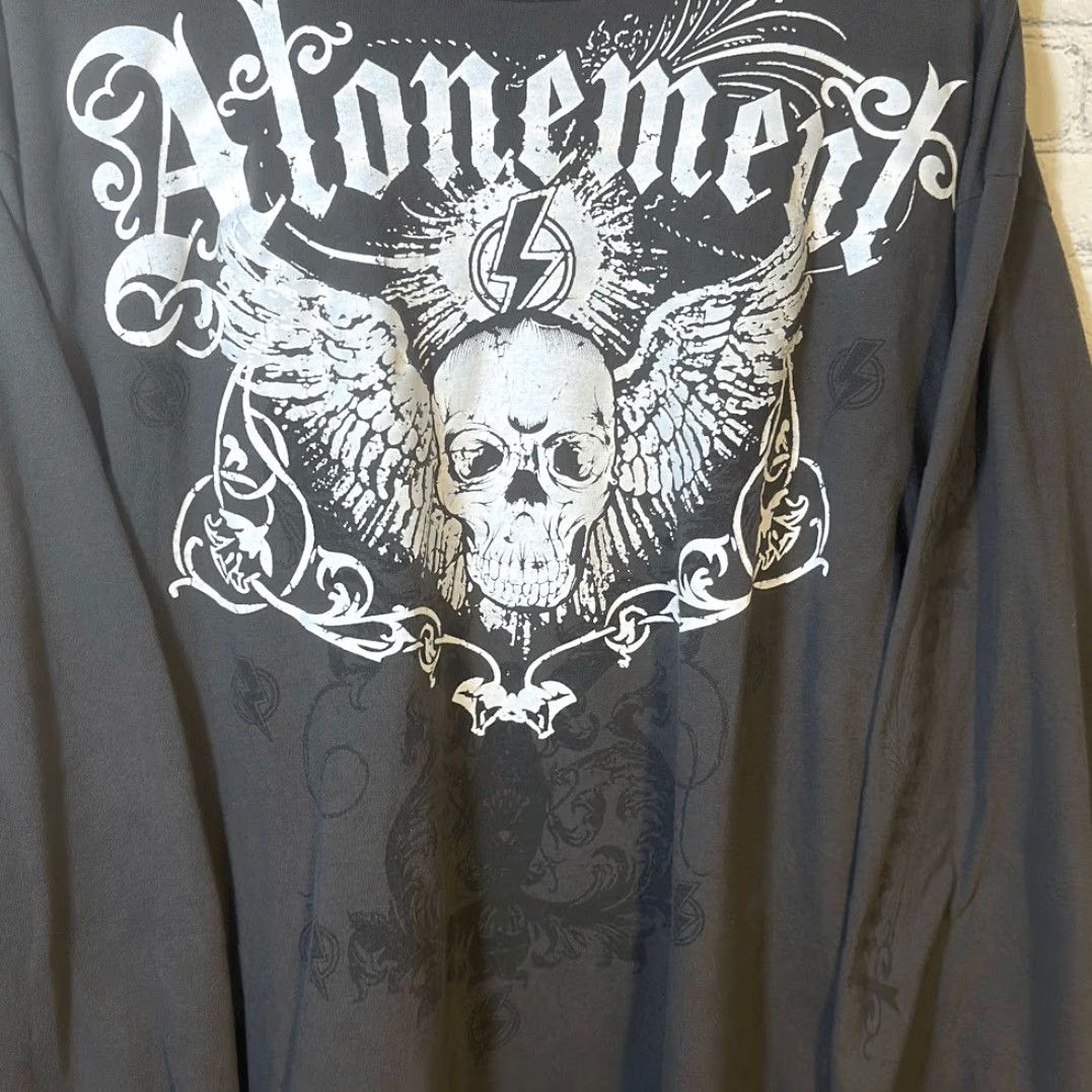 Anvil Atonement Tshirt XXL Gray Long Sleeve Skull Unisex Mens Size US XXL / EU 58 / 5 - 2 Thumbnail