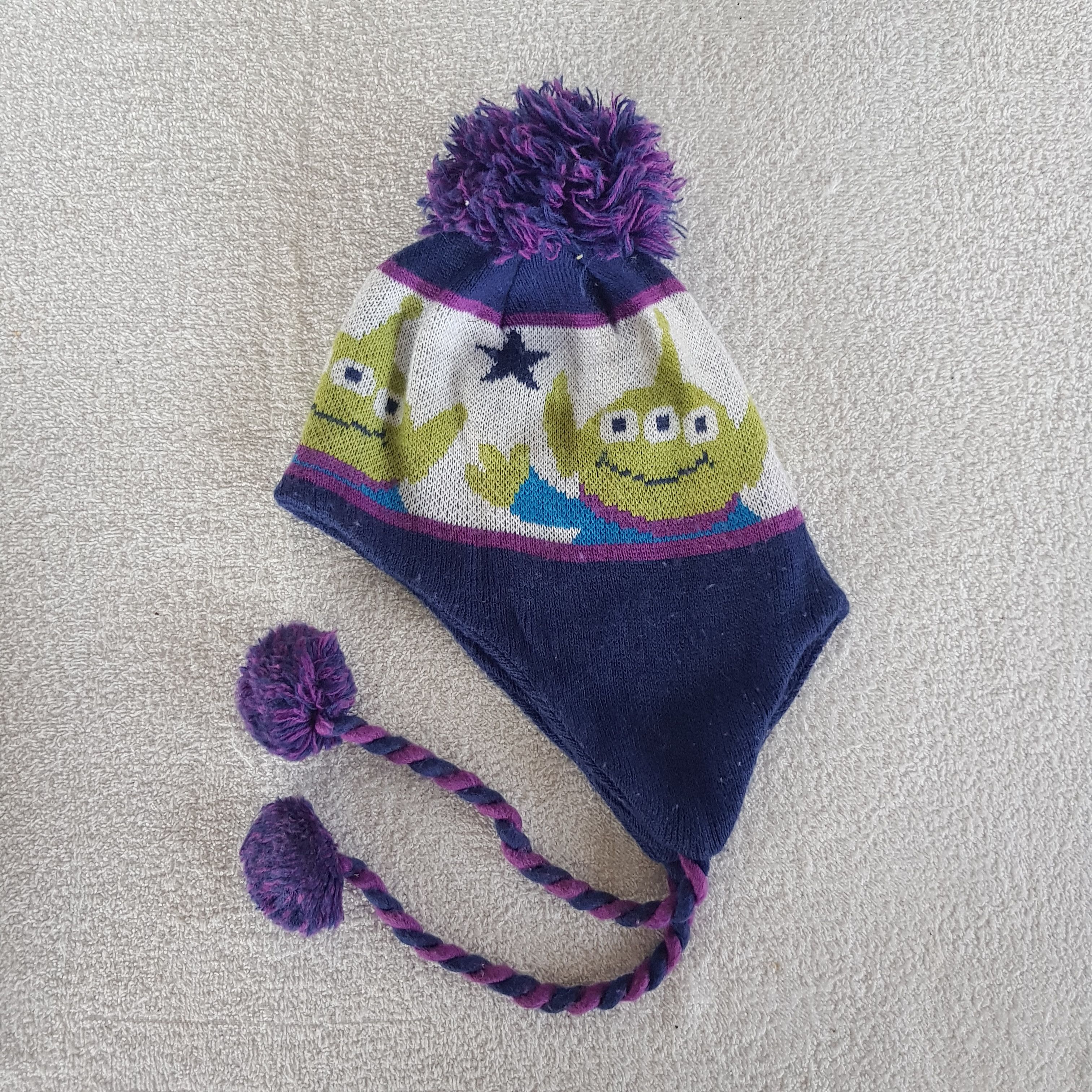 Disney Vintage Earflap Beanie Disney Cartoon Pixar Snow Caps Hats. Size ONE SIZE - 5 Thumbnail