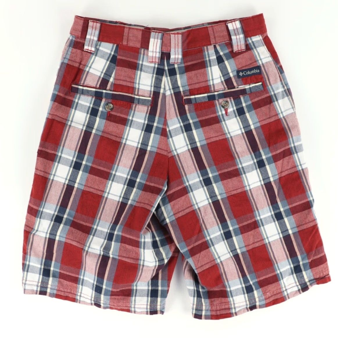 Vintage Columbia Cotton Woven Chino Shorts Red Plaid Men's 32 Size US 32 / EU 48 - 4 Thumbnail
