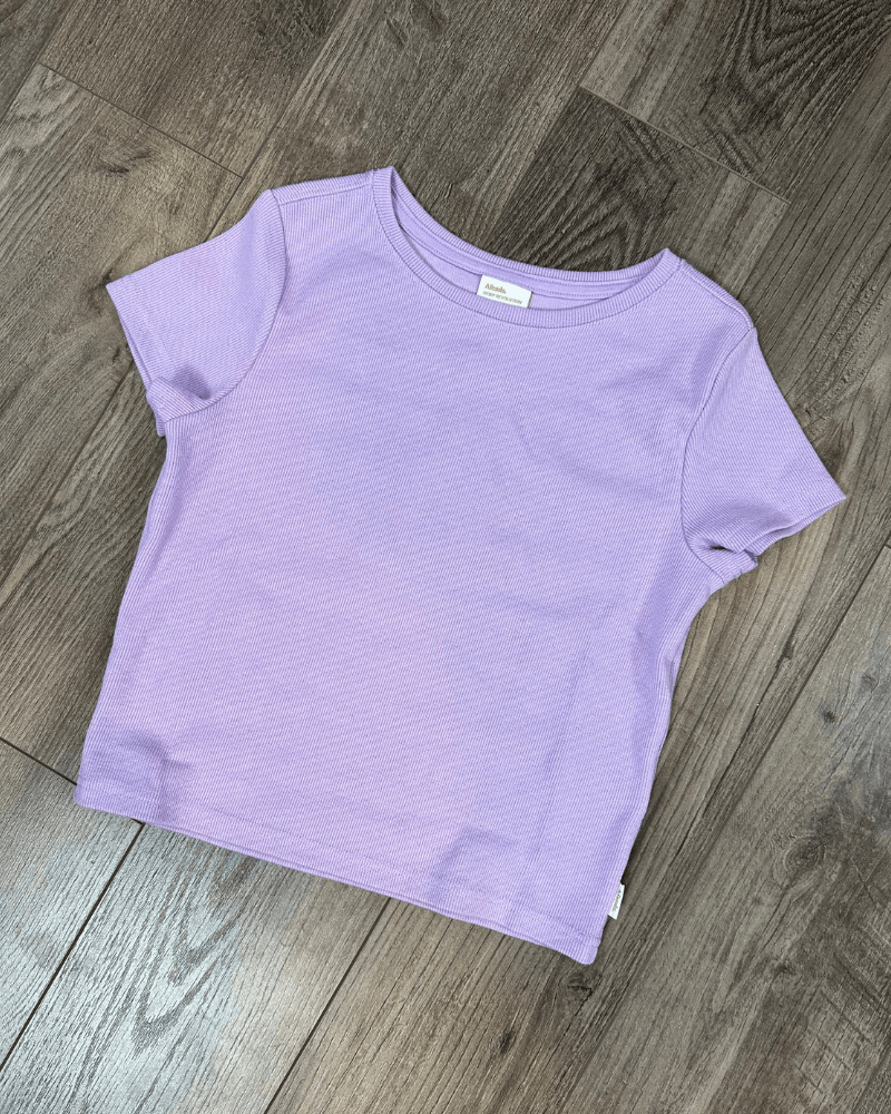 Afends Sample NWT Afends - Faith - Hemp Ribbed Purple T-Shirt Small Size S / US 4 / IT 40 - 1 Thumbnail