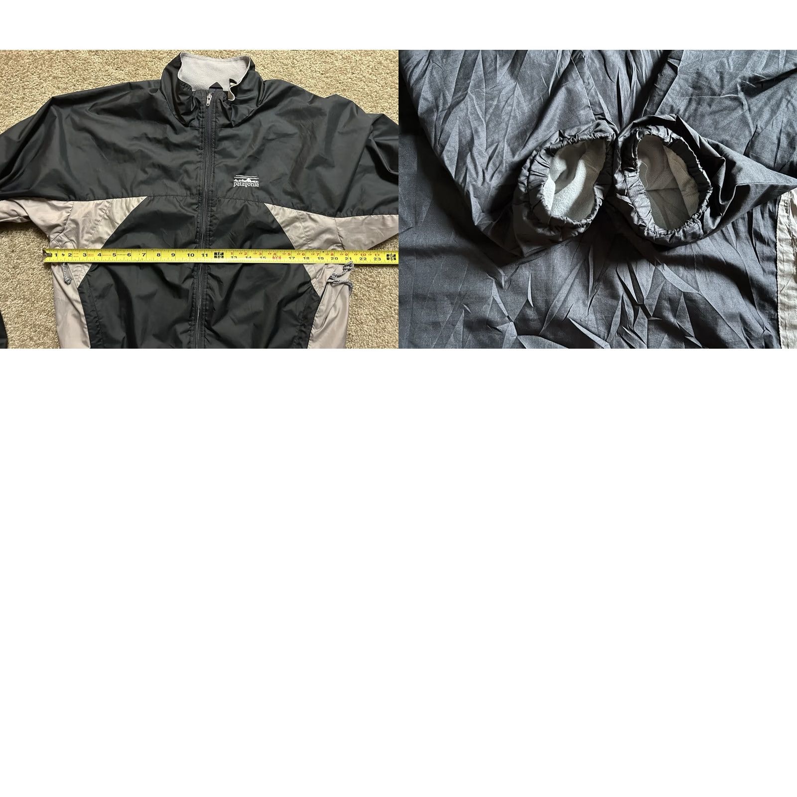 Patagonia VTG Patagonia Windbreaker Women’s Size L Full Zip Black/Gray Y2K Jacket Womens Size L / US 10 / IT 46 - 8 Thumbnail