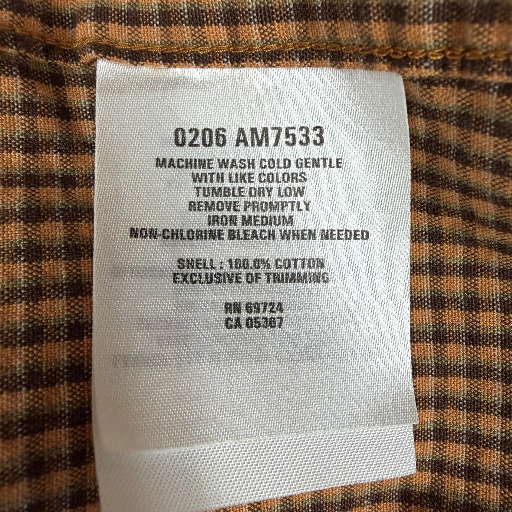 Vintage VTG Columbia Button-Down Shirt Men L Brown Orange Plaid Long Sleeve Size US L / EU 52-54 / 3 - 7 Thumbnail
