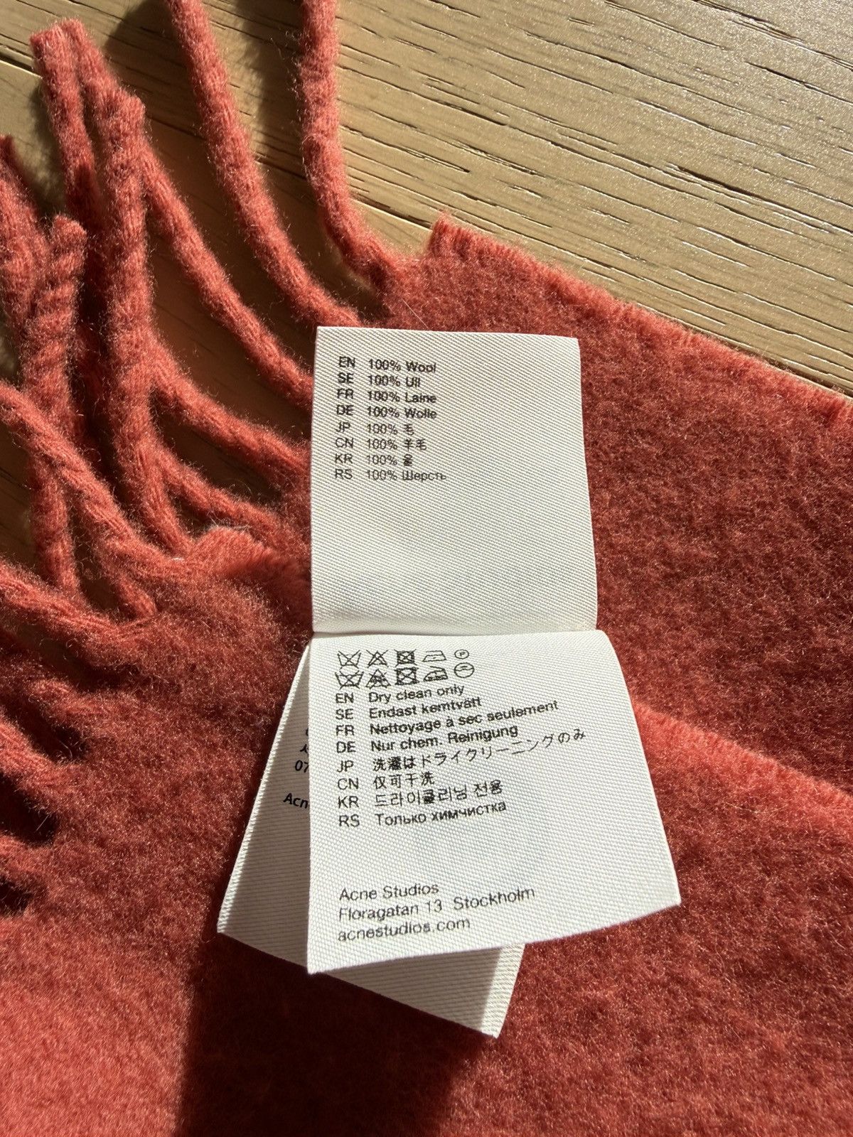 Acne Studios Fringe Wool Scarf Size ONE SIZE - 4 Thumbnail