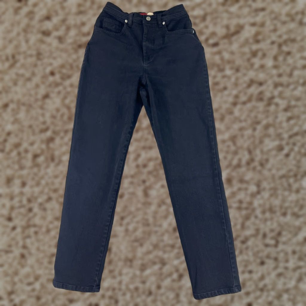 Gloria Vanderbilt Gloria Vanderbilt Jeans Womens 8 Black Denim Stretch Cotton Blend Straight Size 30" / US 8 / IT 44 - 1 Thumbnail