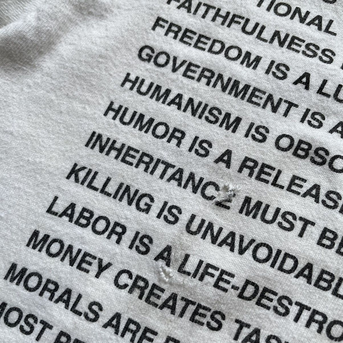 Vintage Vintage 90s Jenny Holzer Truisms Art Graphic T Shirt Small Size US S / EU 44-46 / 1 - 8 Thumbnail