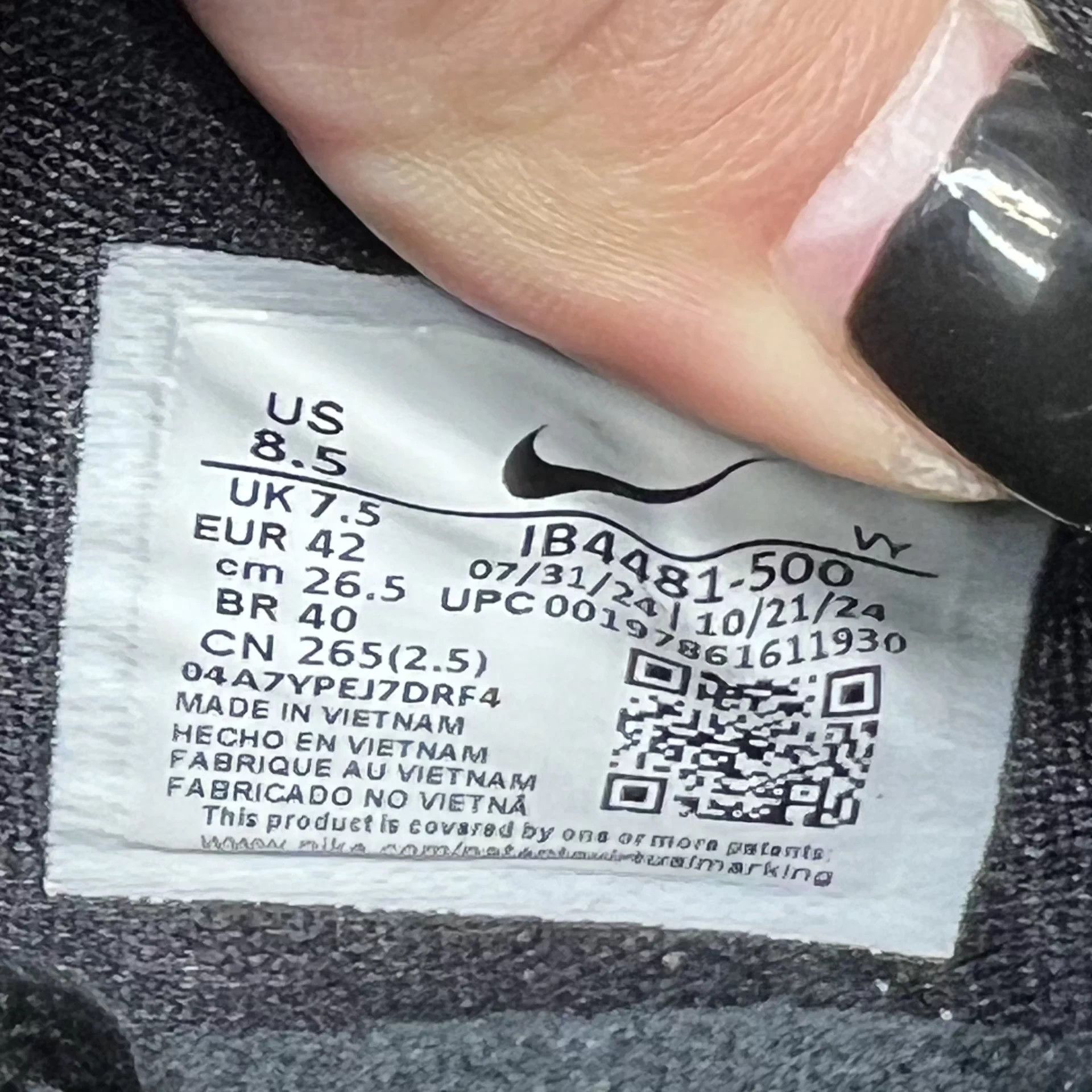 Nike zk5 Snake BlackPurpleGold 42 Mint Minor Heel Repair Size US 9 / EU 42 - 8 Thumbnail