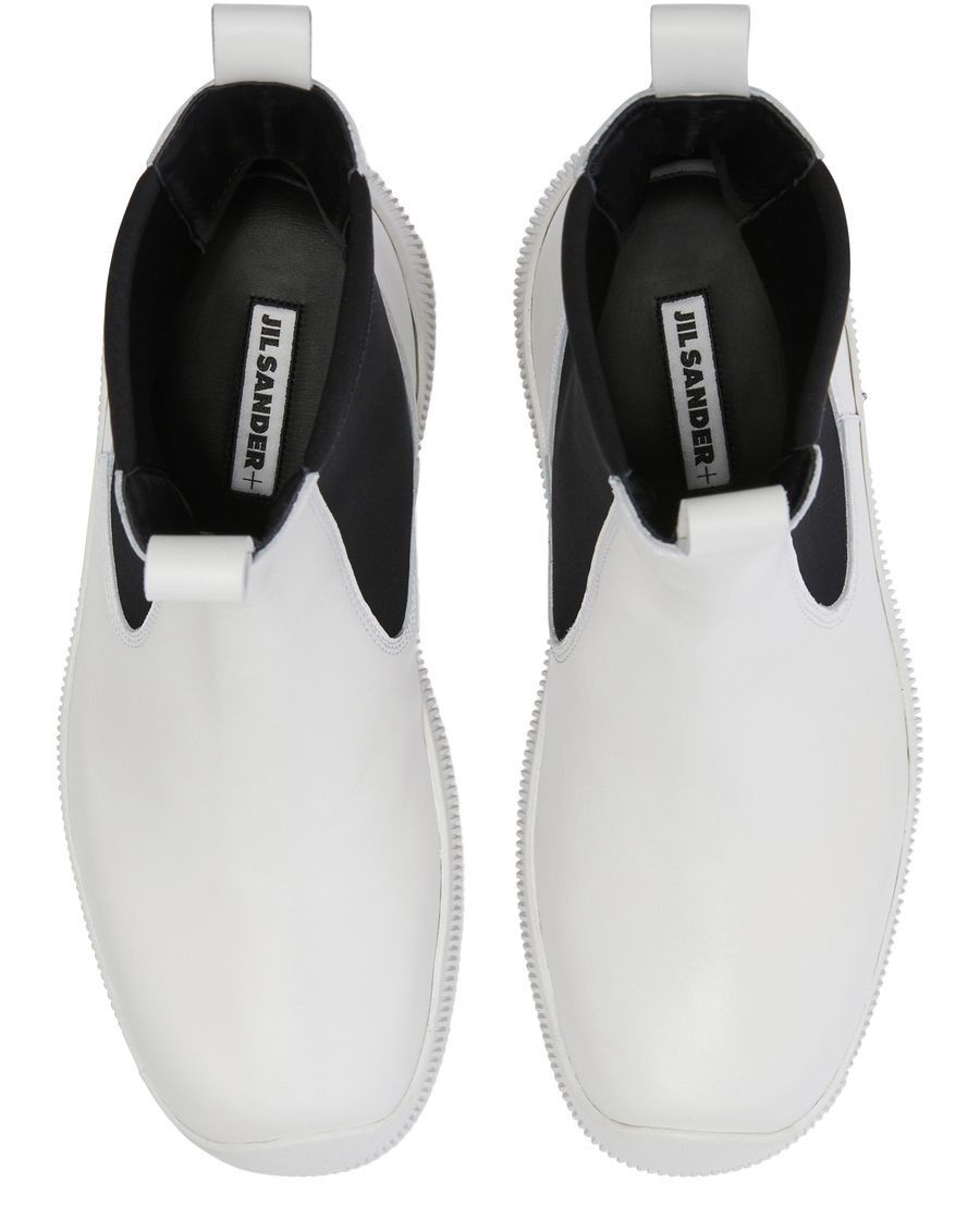 Jil Sander o1y0925 Ankle Boots in White/Black Size US 10 / IT 40 - 4 Thumbnail