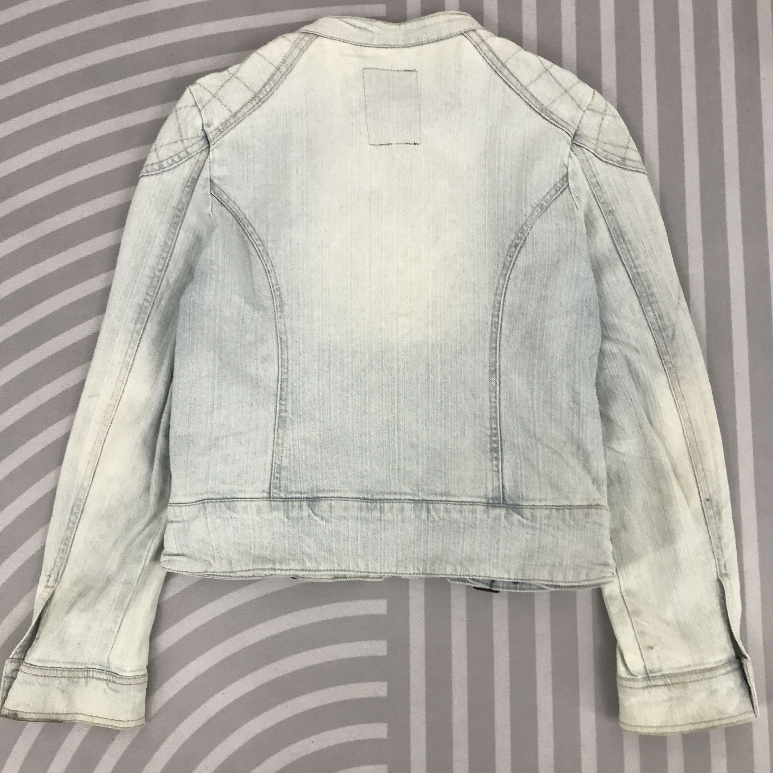 Japanese Brand × Vintage Japan Light denim Sorridere zipper Jacket Size US S / EU 44-46 / 1 - 7 Thumbnail
