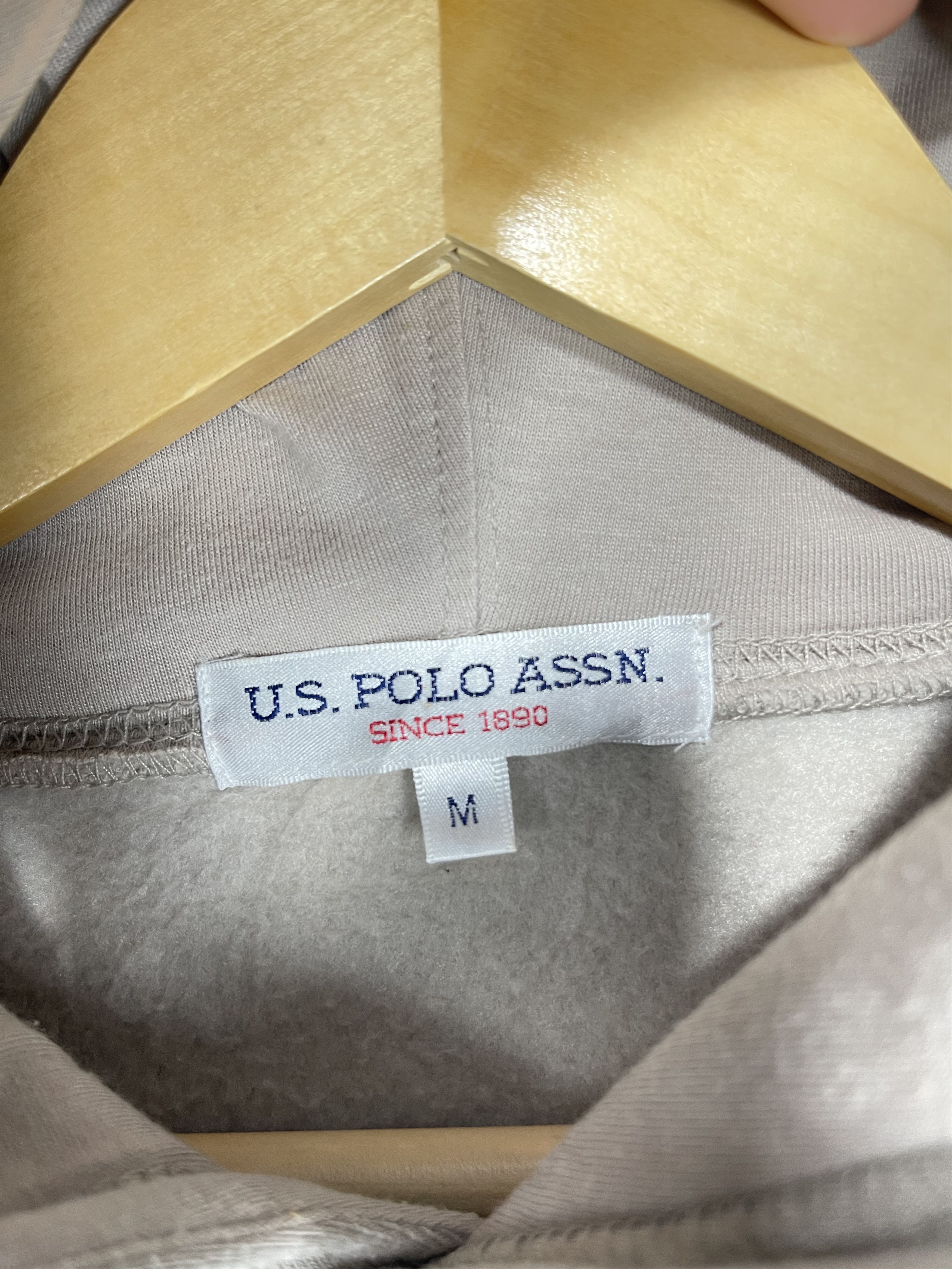 U.S. Polo Assn. Vintage U.S. Polo Assn. Beige Hoodie Sweatshirt AS0033 Size US M / EU 48-50 / 2 - 6 Thumbnail