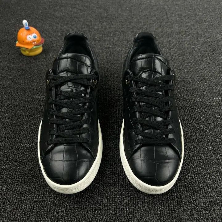 Louis Vuitton Louis Vuitton Black Casual Lace-Up Sneakers -2508 Size US 5.5 / EU 38 - 2 Thumbnail