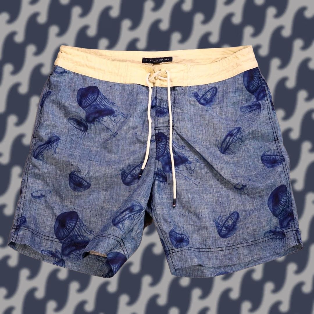 Tommy Hilfiger Tommy Hilfiger Swim Shorts Men Large Jellyfish Board Trunks Size US 33 - 1 Thumbnail