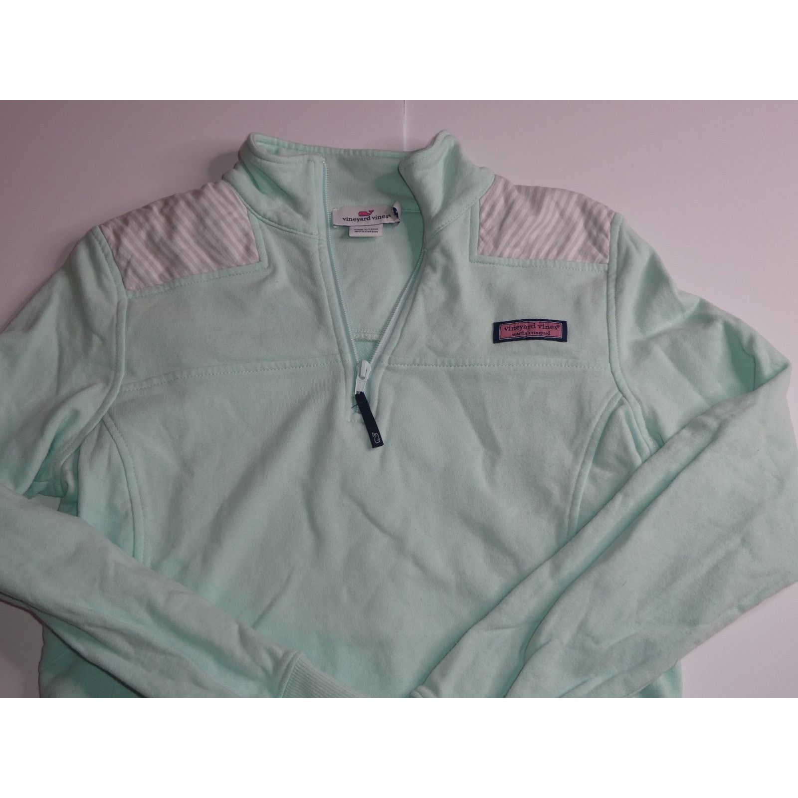 Vineyard Vines VINEYARD VINES 1/4 zip sweatshirt, teal, small Size S / US 4 / IT 40 - 2 Thumbnail