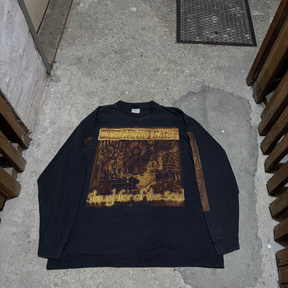 Band Tees Vintage 90s at the gates -slaughter of the soul long sleeve Size US XL / EU 56 / 4 - 1 Thumbnail