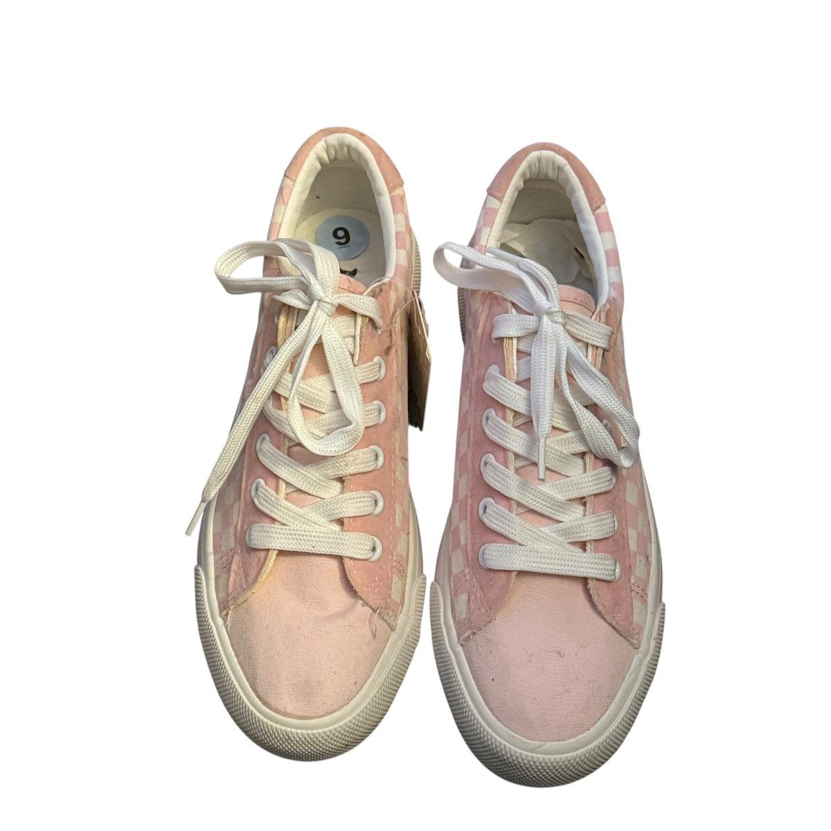 Other Mudd Poppy pink and white checkered canvas sneakers Size US 9 / IT 39 - 4 Thumbnail